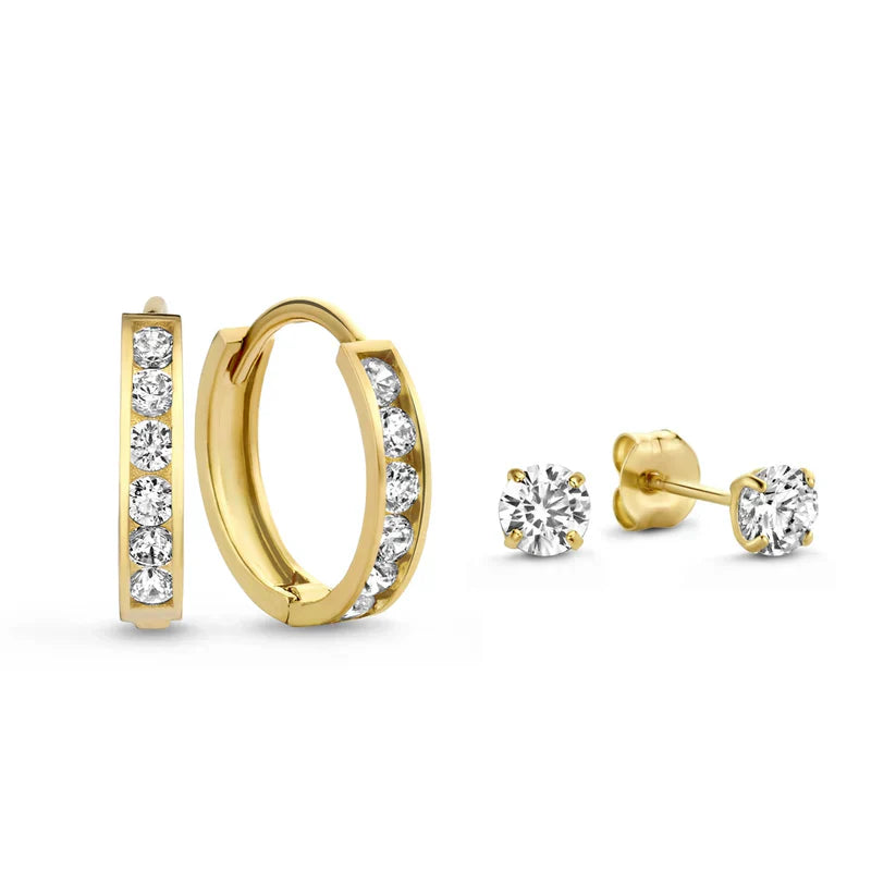 Juego de pendientes de piedra Dara Brillane