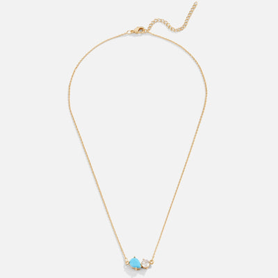 Collar con piedra de nacimiento de cristal