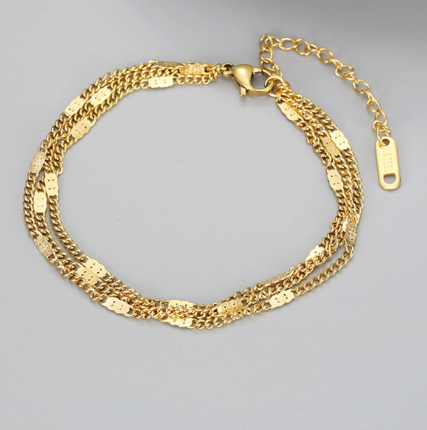 Sabina Triple Layered Bracelet