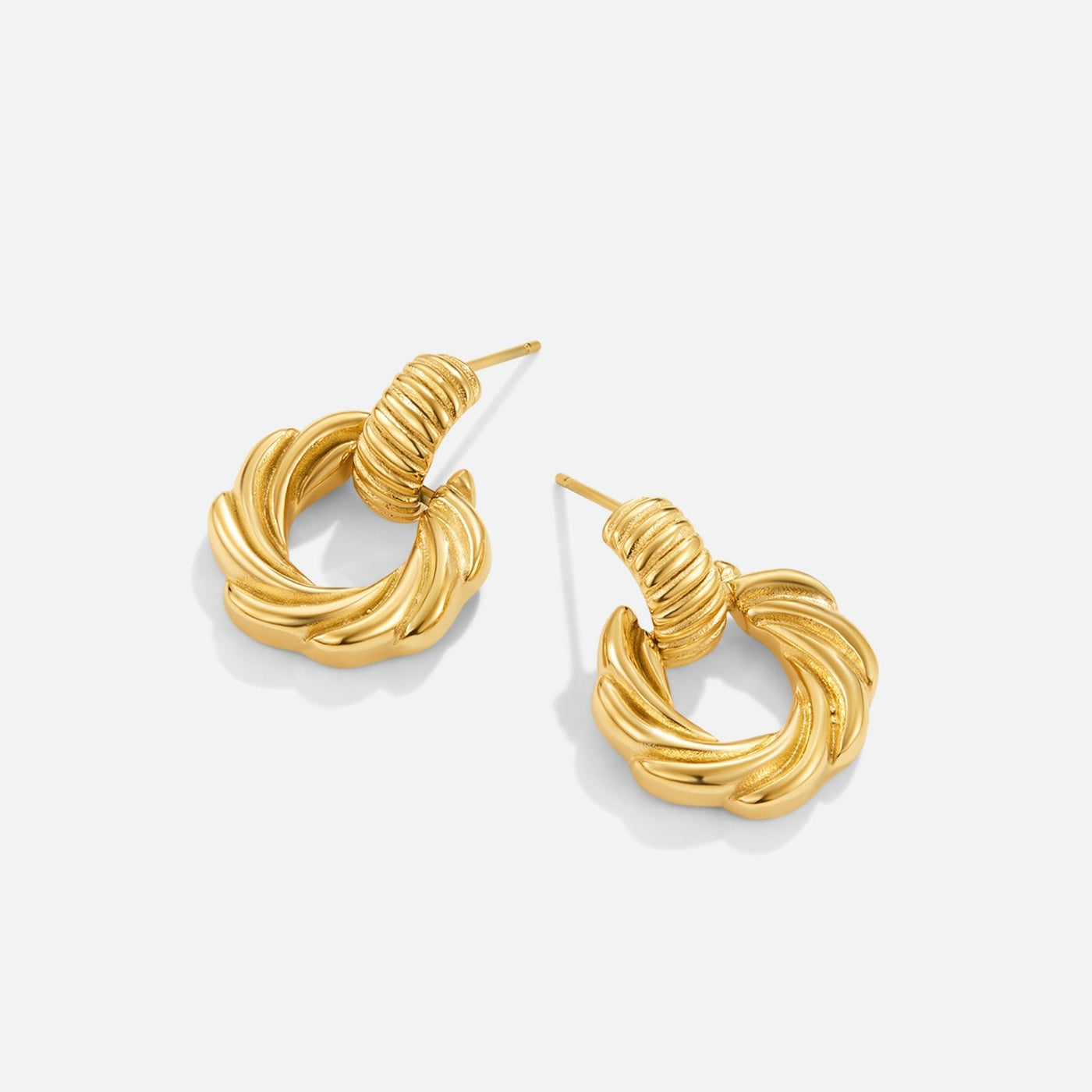 Leah Twisted Hoop Earrings